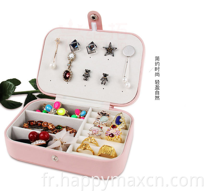 Emballage de mariage personnalisé fantaisie en gros petite boîte cadeau Recycler les bijoux de bijoux conception de bijoux PU Boîte